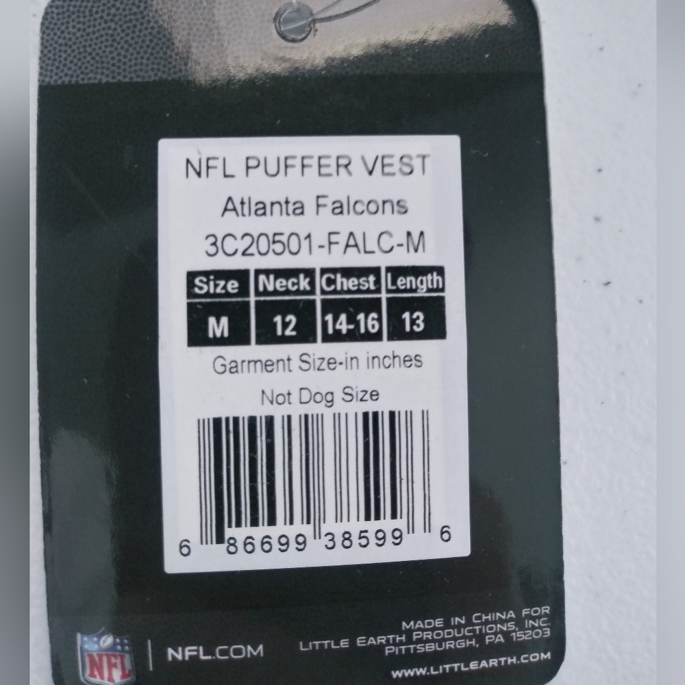 NFL Atlanta Falcons Puffer vest - Picture 7 of 9
